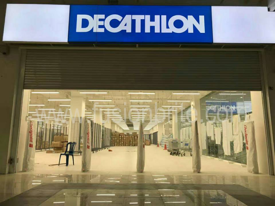 Decathlon Indonesia LED track lighting upgrade in Jakarta