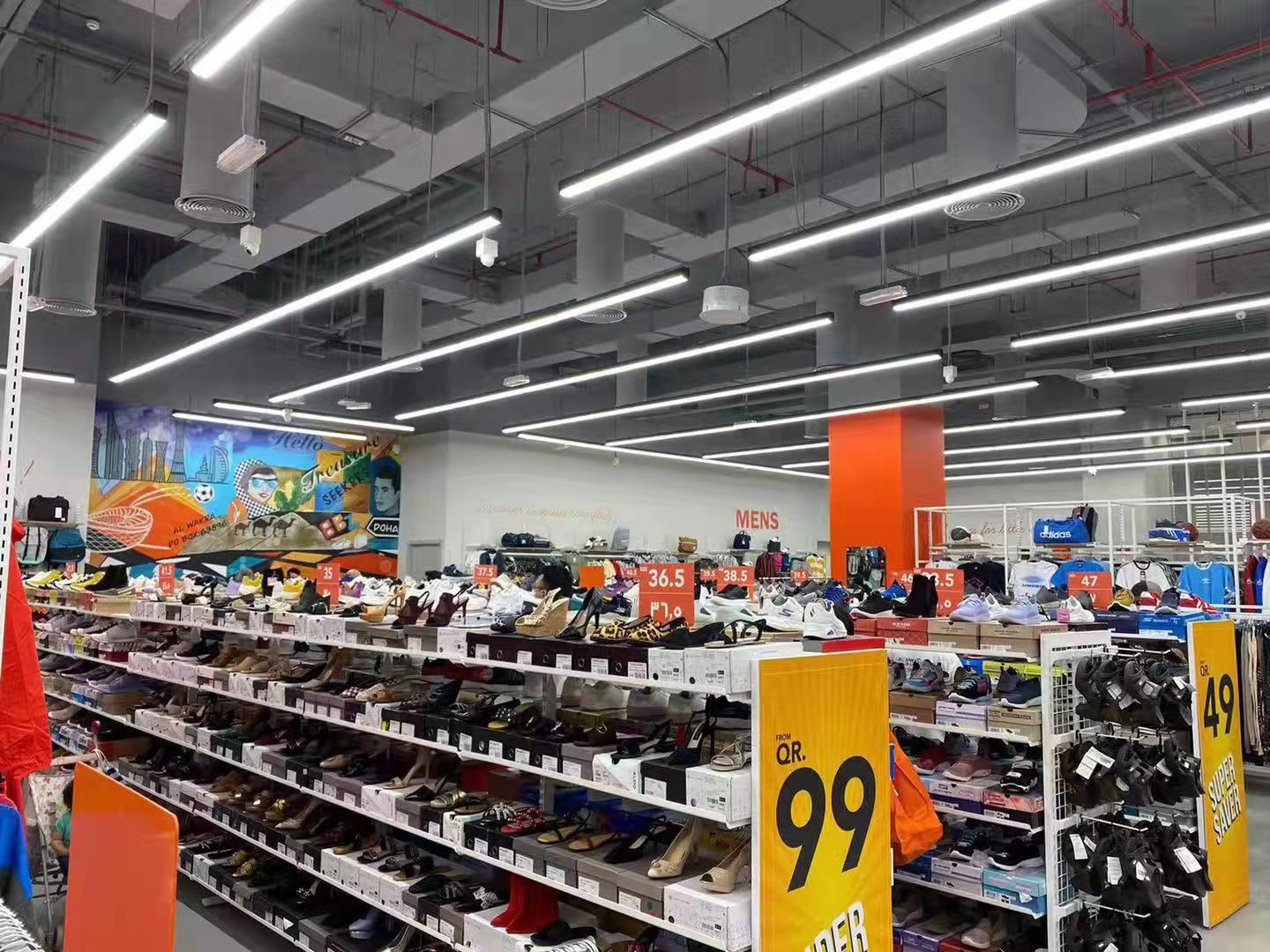 Mall LED linear lighting retrofit in Dubai, UAE
