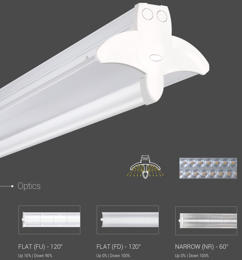 U-LINE indirect linear lighting - glare-free for school and office